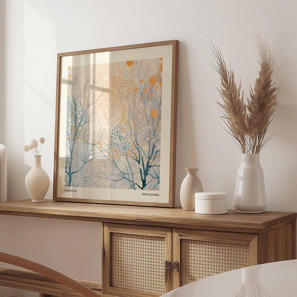 unique minimalist poster art with delicate dot details