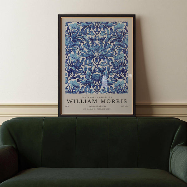 Traditional textile-style vintage wall art decor in botanical theme