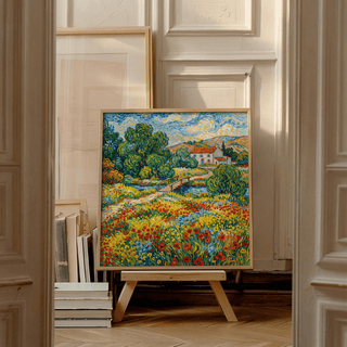 Vibrant Landscape Art multicolored wall art for creative spaces