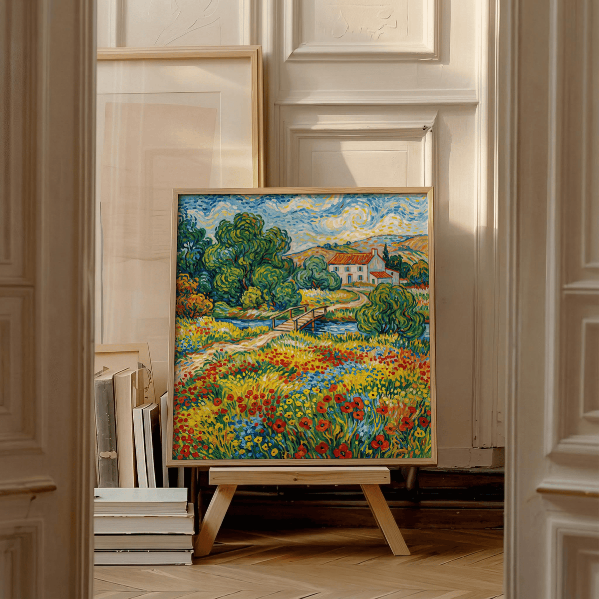 Vibrant Landscape Art multicolored wall art for creative spaces