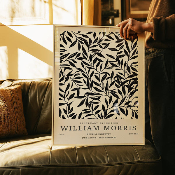 Botanical black and white vintage wall art for modern rooms