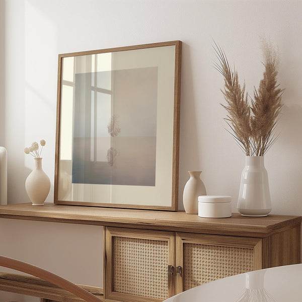 Ethereal conceptual artwork with a floating feather and soft tones