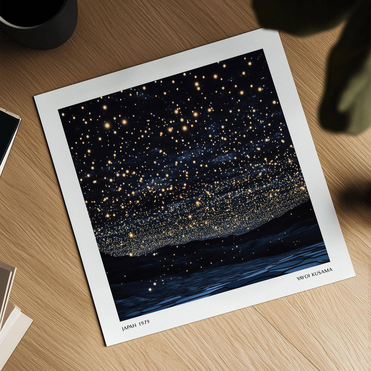 high-quality Starry Night Print with luminous details