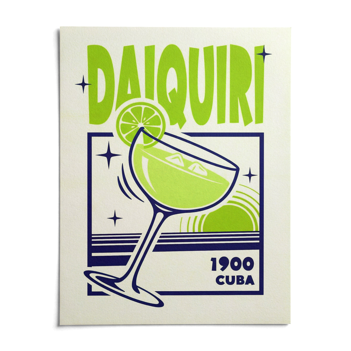 Daiquiri Art Print, shown as an unframed paper print on a plain white background