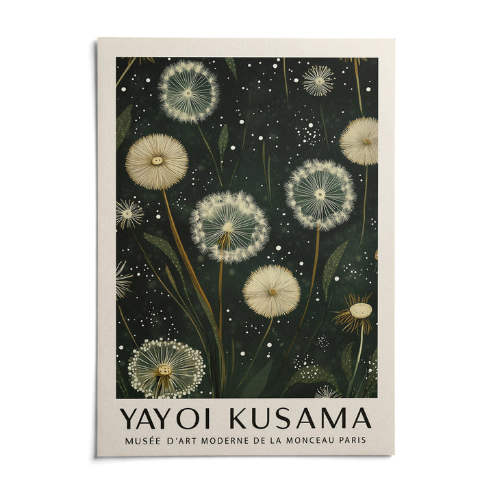 Dandelion Print, shown as an unframed paper print on a plain white background