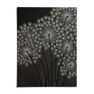 Dandelions Wall Art, shown as an unframed paper print on a plain white background