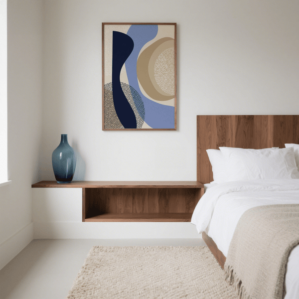 Modern Poster Design print featuring White and Brown details for office decor