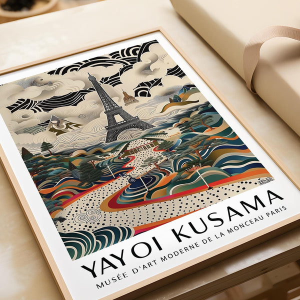 Eiffel Tower print ideal for creative and office spaces