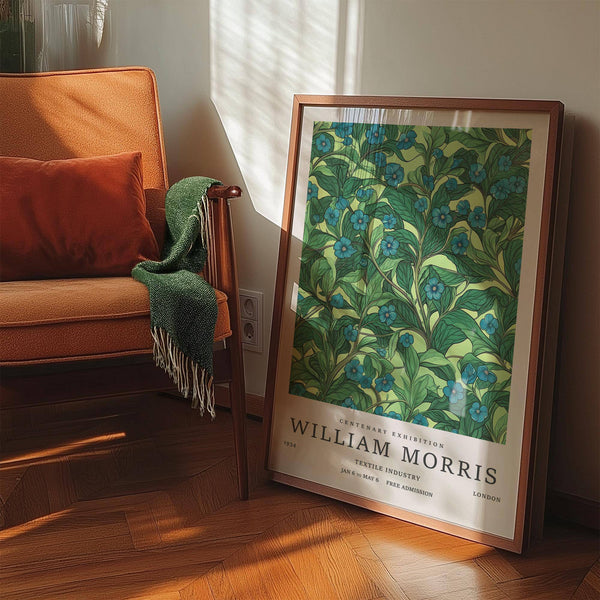 Classic textile-style green wall art for living room gallery walls