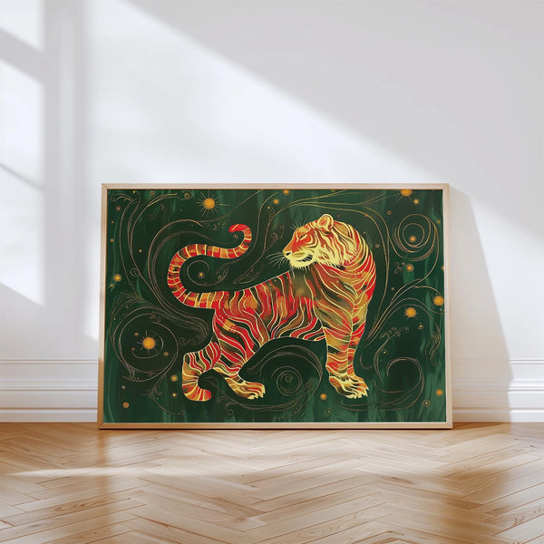 Framed oriental wall art for sophisticated interiors
