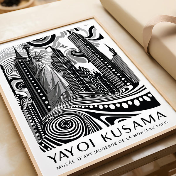 Abstract city-themed New York Cityscape wall art with artistic flair