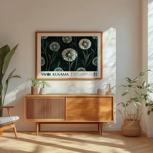 Contemporary horizontal posters with nature motifs for modern walls