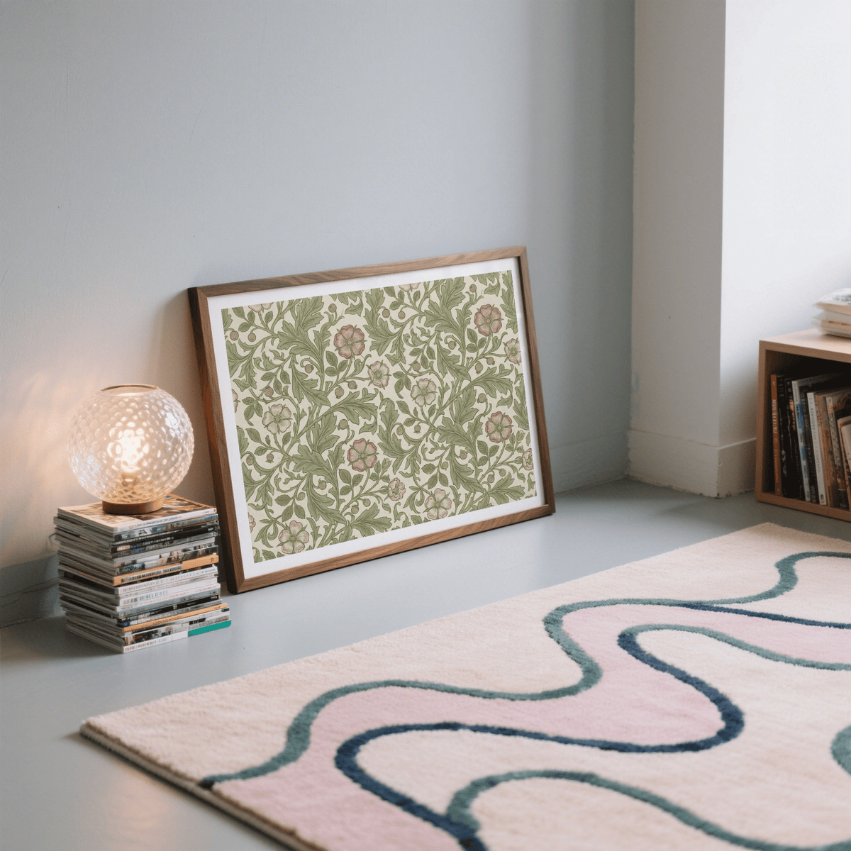 Nature-inspired Botanical Wall Decor in beige for lounge wall art