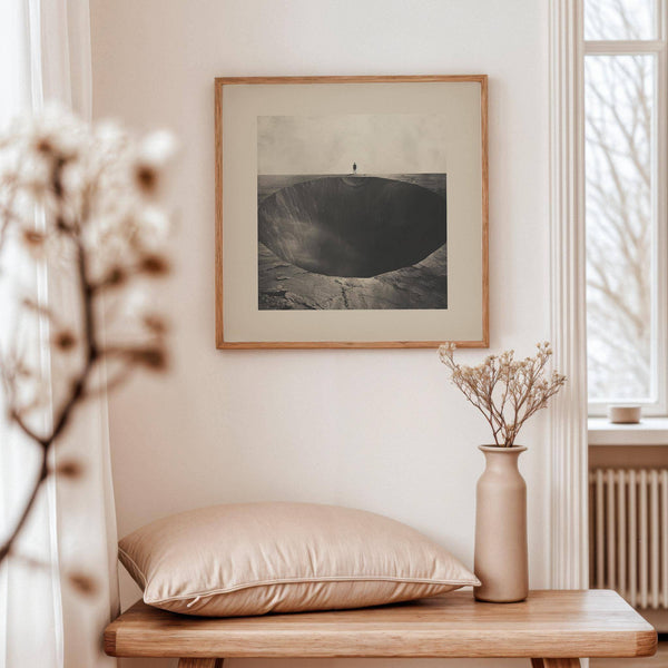 Surrealist wall art inspired by overcoming fear and change