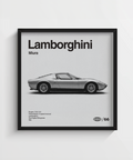 Lamborghini Poster with classic design for study wall art