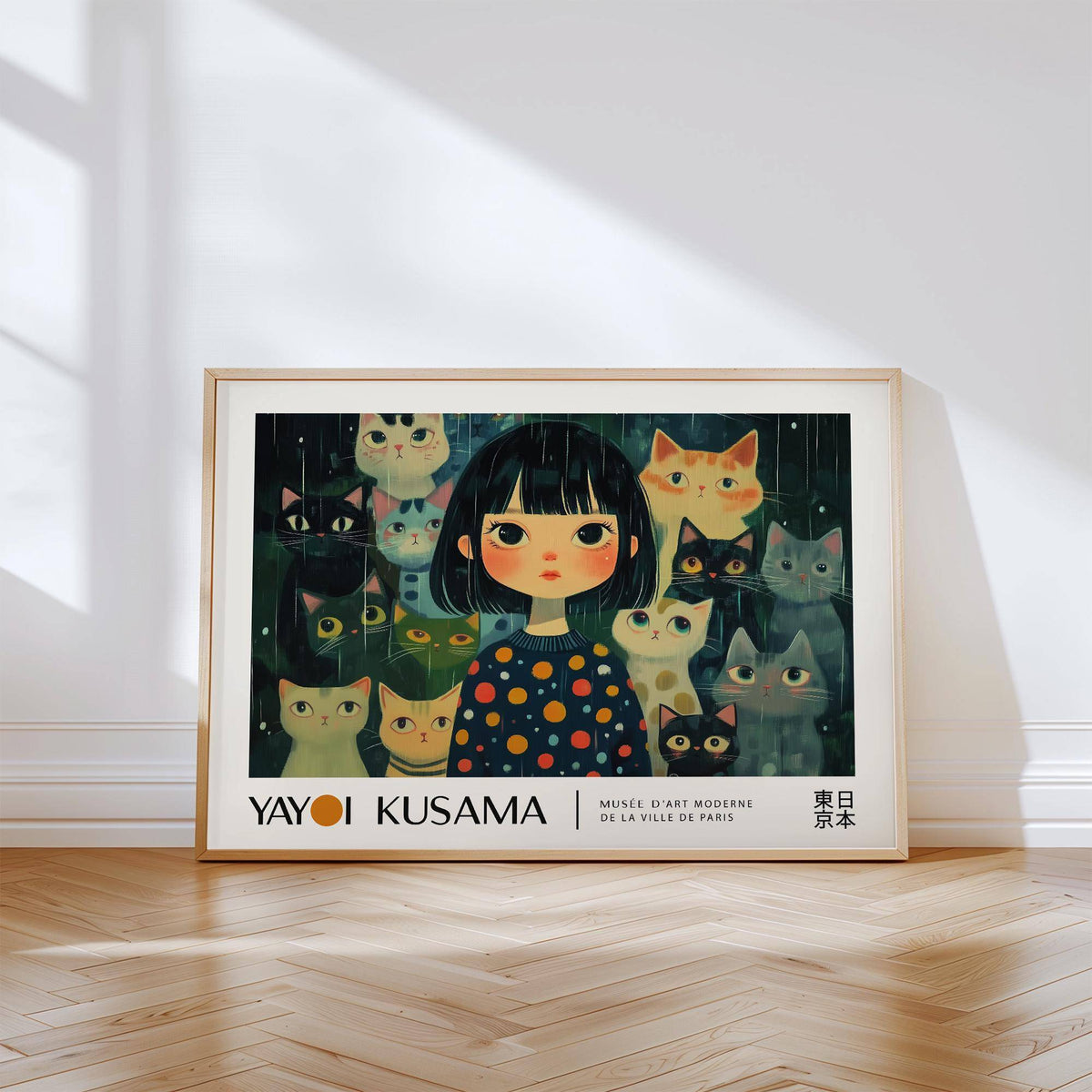 High-quality unique wall art with playful surrealist design
