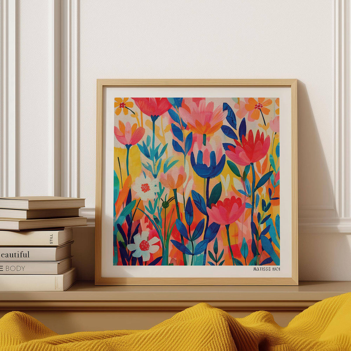 artistic matisse exhibition poster with expressive brushstrokes