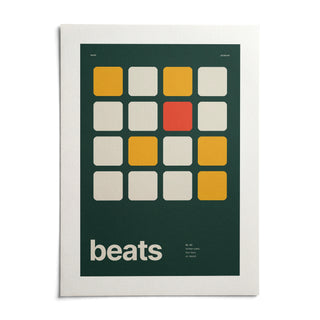 Dj Poster, shown as an unframed paper print on a plain white background