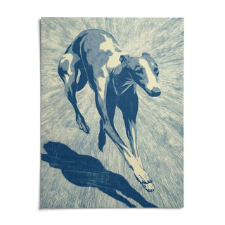 Dog Wall Art, shown as an unframed paper print on a plain white background