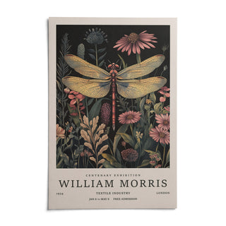 Dragonfly Art Prints, shown as an unframed paper print on a plain white background
