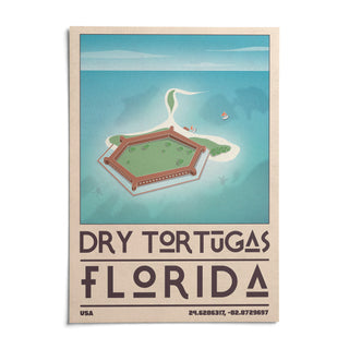 Dry Tortugas National Park Print, shown as an unframed paper print on a plain white background