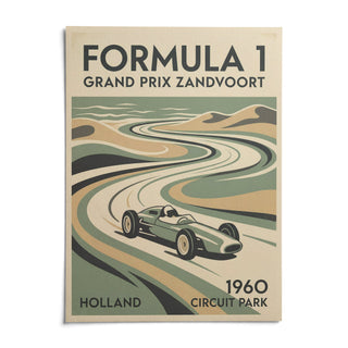 Dutch Coastal Circuit Poster, shown as an unframed paper print on a plain white background