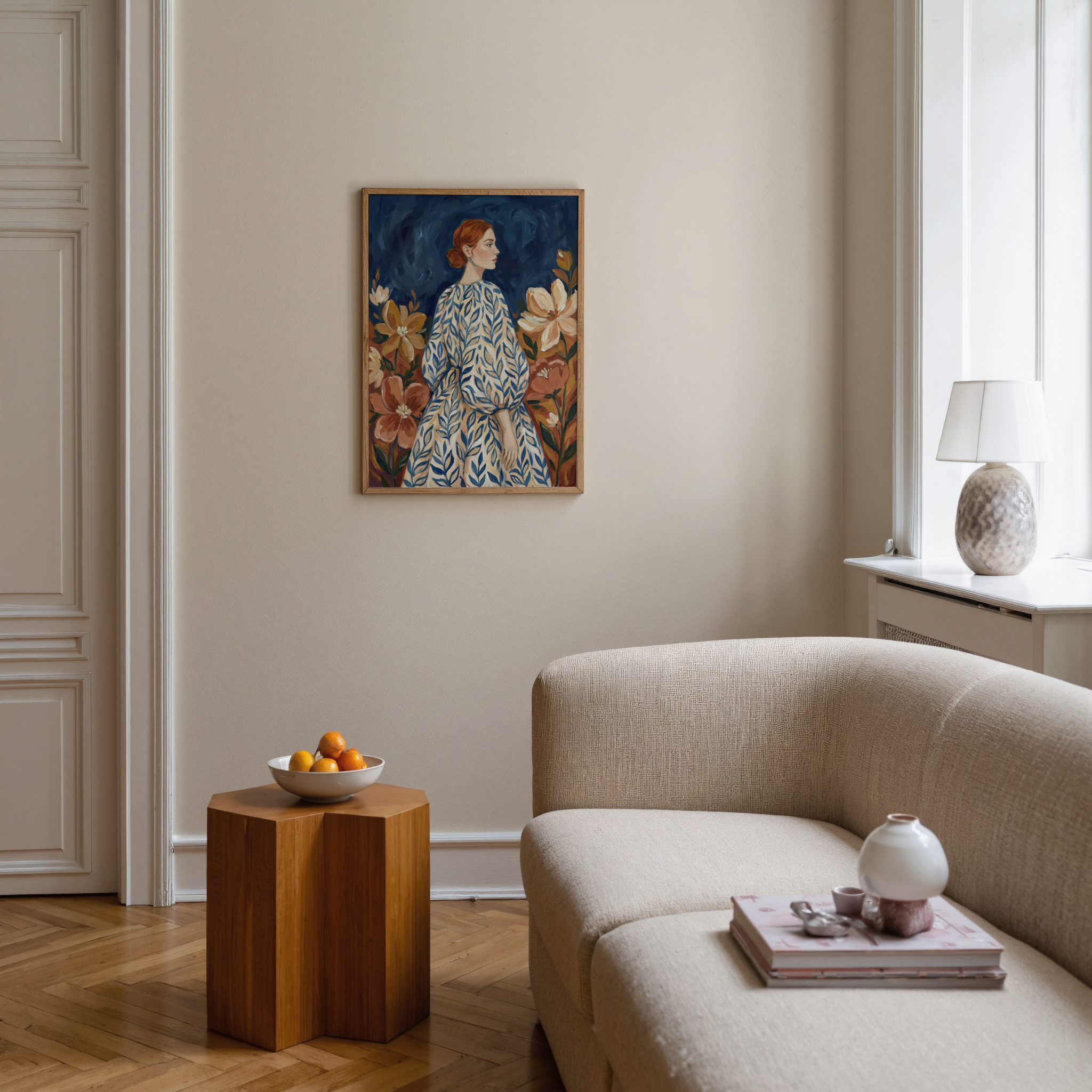 Elegant Floral Portrait