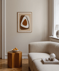Organic Minimalist Wall Art poster featuring layered earthy strokes