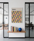 Geometric Colorful Wall Poster with bright modernist layout and balanced symmetry