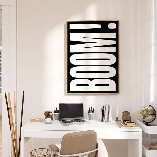 Modern typography wall art designed for minimalist home decor