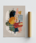 Colorful Art Poster featuring multicolored design, perfect nursery art print