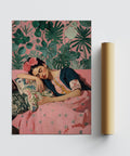 Mexican-themed Frida Kahlo Art Prints with bold colors and traditional embroidery detail.