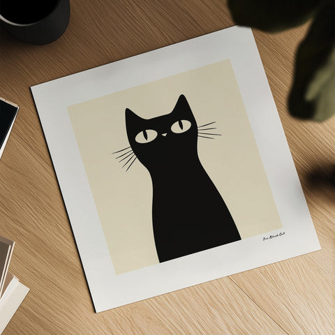 Contemporary cat-themed home decor.