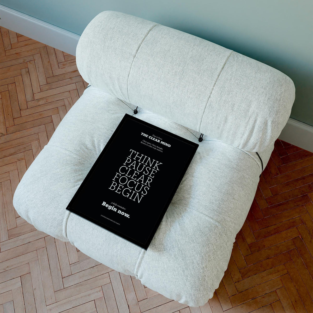 Bold black Motivational Quote Prints to promote clarity and momentum.