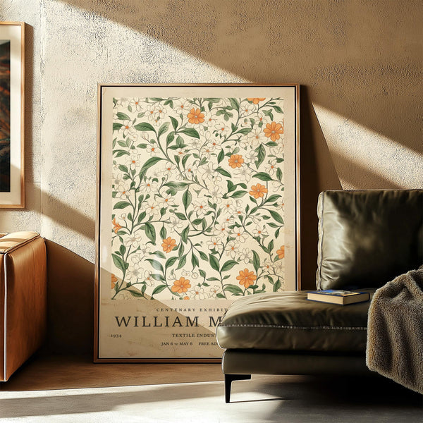 William Morris style vintage prints flowers for a botanical cottagecore touch.
