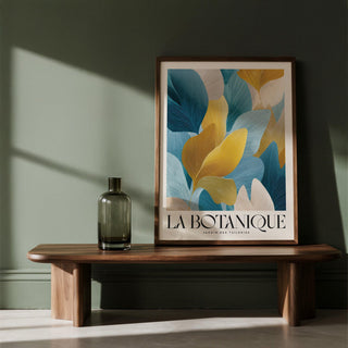 Detailed leaf textures, luxurious wall art in modern tones