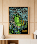 Lisbon Jazz Poster showing bold hand-drawn festival lettering