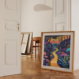 Unique polka dot pop art print for contemporary wall decor
