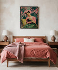 Famous Mexican Art portrait with soft botanical tones and emotional warmth.