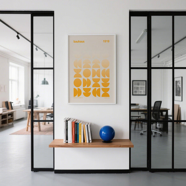 Graphic design Posters Bauhaus print from the 1919 Dessau archive.