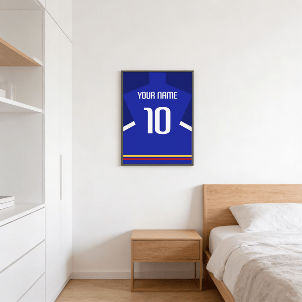 Showing Getafe Football Shirt Poster with centered jersey graphic and bold number 10