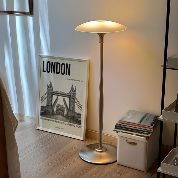 Architectural wall art print with Tower Bridge framed symmetrically and railings converging to center