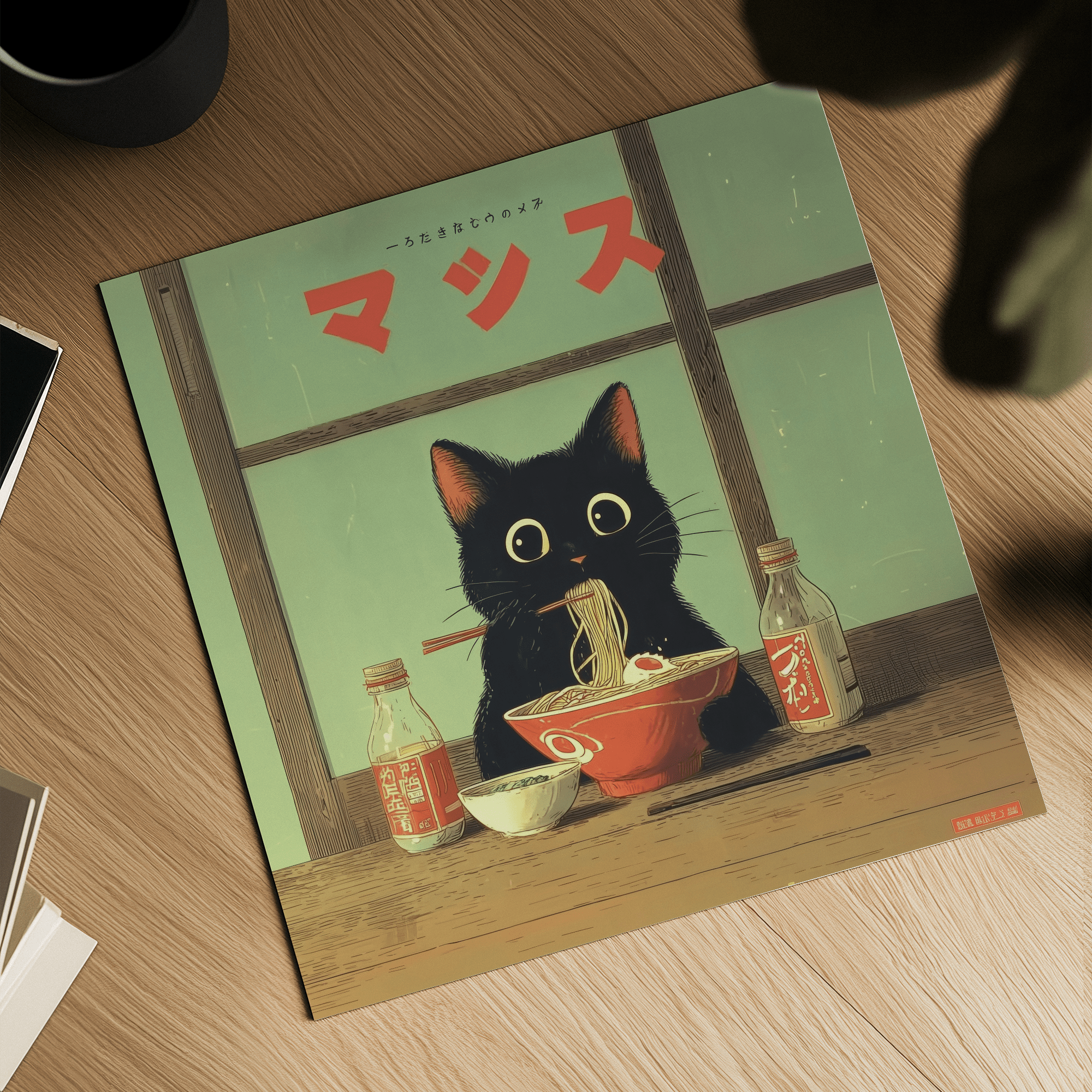 Ramen Cat Art