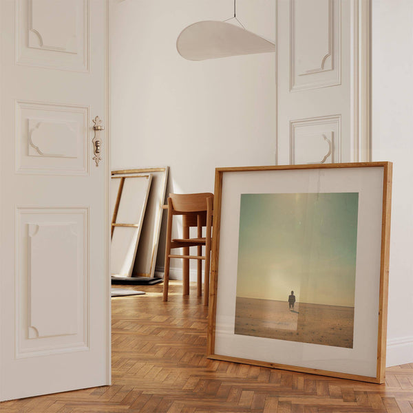 Stylish minimalist surrealism art print for serene decor