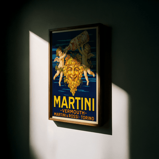 Vintage Vermouth Print kitchen decor featuring classic colors