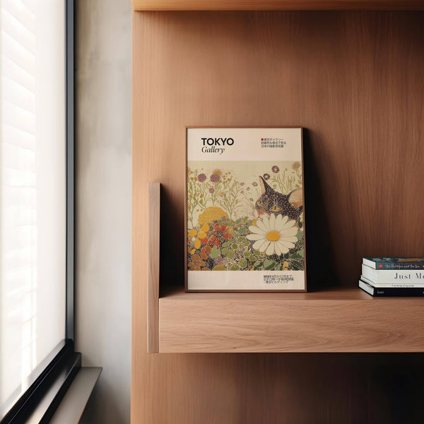 Statement vintage cat wall art for cat lovers and art collectors