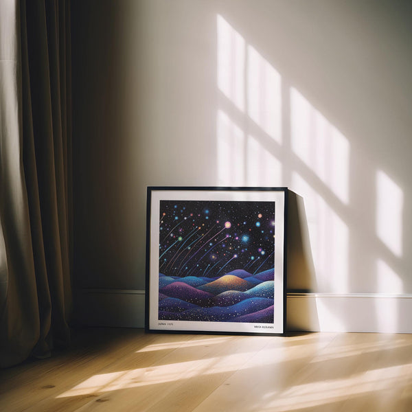 Galaxy wall art ideal for living rooms, bedrooms, and offices