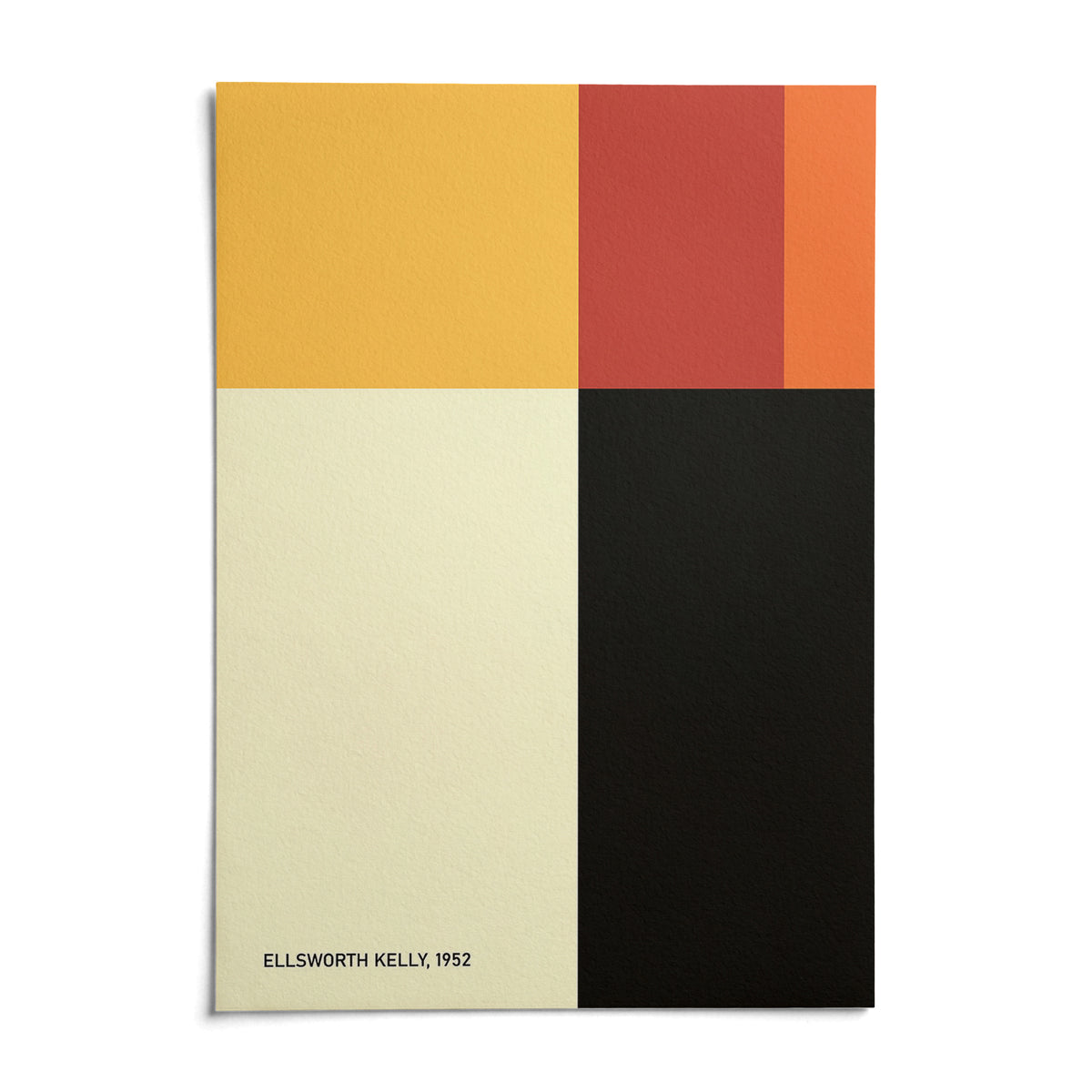 Ellsworth Kelly Poster, shown as an unframed paper print on a plain white background