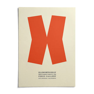 Ellsworth Kelly Print, shown as an unframed paper print on a plain white background