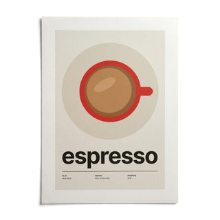 Espresso Cup Print, shown as an unframed paper print on a plain white background